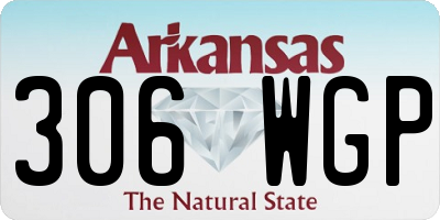 AR license plate 306WGP