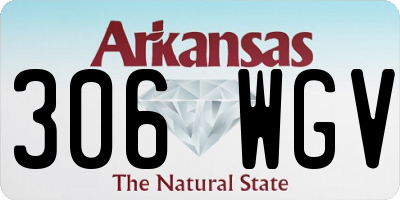 AR license plate 306WGV