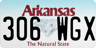 AR license plate 306WGX