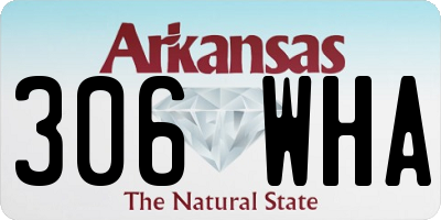 AR license plate 306WHA