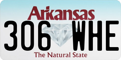 AR license plate 306WHE