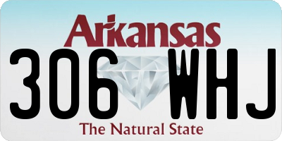 AR license plate 306WHJ