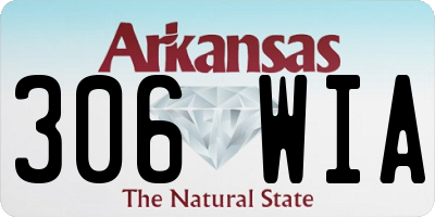 AR license plate 306WIA