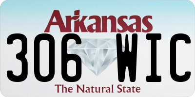 AR license plate 306WIC
