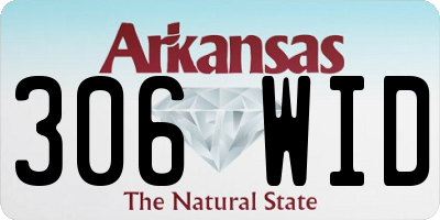 AR license plate 306WID