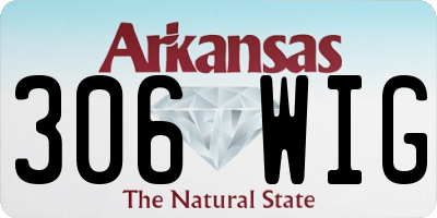 AR license plate 306WIG
