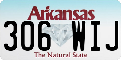 AR license plate 306WIJ