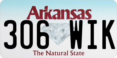 AR license plate 306WIK