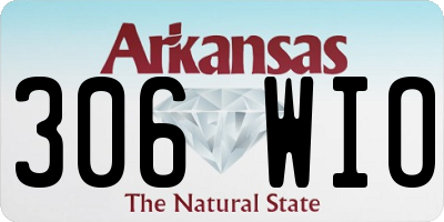 AR license plate 306WIO