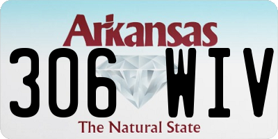 AR license plate 306WIV