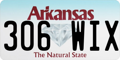 AR license plate 306WIX
