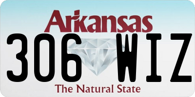 AR license plate 306WIZ