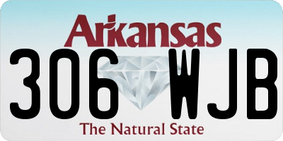 AR license plate 306WJB