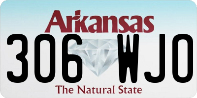 AR license plate 306WJO