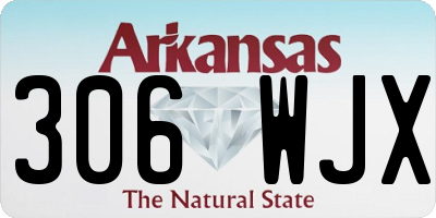 AR license plate 306WJX