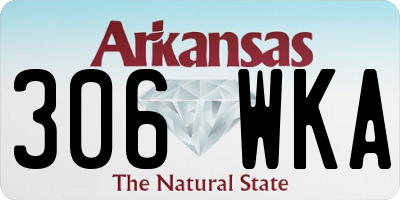 AR license plate 306WKA