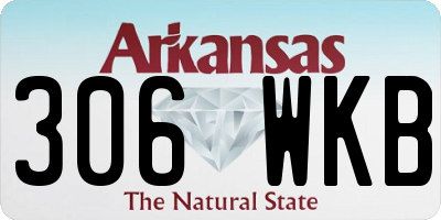AR license plate 306WKB