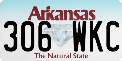 AR license plate 306WKC