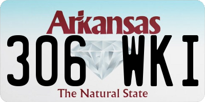 AR license plate 306WKI