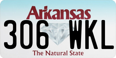 AR license plate 306WKL