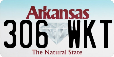 AR license plate 306WKT