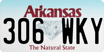 AR license plate 306WKY