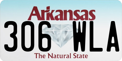 AR license plate 306WLA