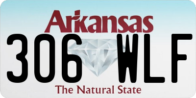 AR license plate 306WLF