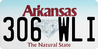 AR license plate 306WLI