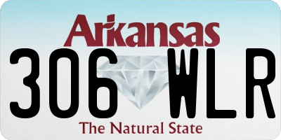 AR license plate 306WLR