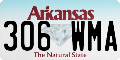 AR license plate 306WMA