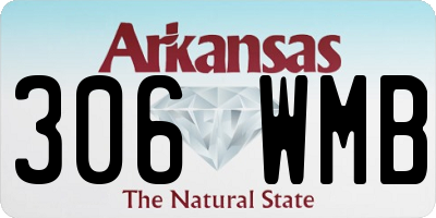 AR license plate 306WMB