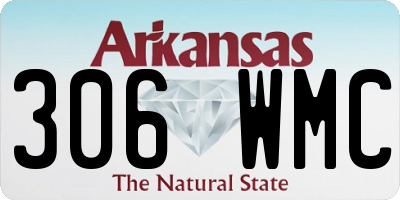 AR license plate 306WMC