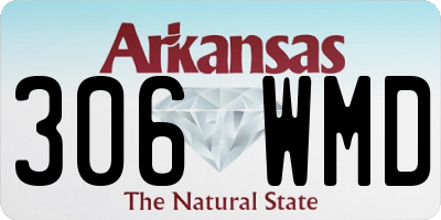 AR license plate 306WMD