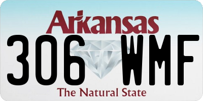 AR license plate 306WMF
