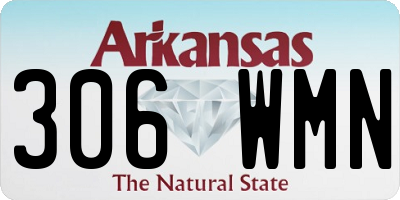 AR license plate 306WMN