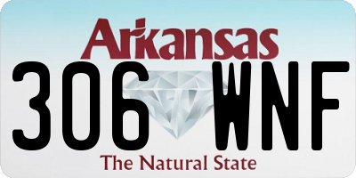 AR license plate 306WNF