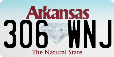 AR license plate 306WNJ