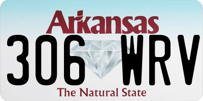 AR license plate 306WRV