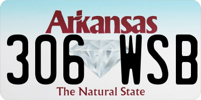 AR license plate 306WSB