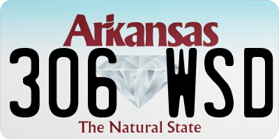 AR license plate 306WSD