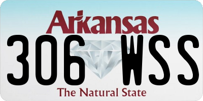 AR license plate 306WSS