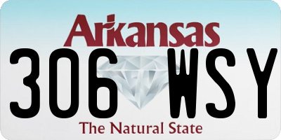 AR license plate 306WSY