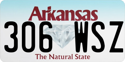 AR license plate 306WSZ