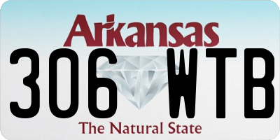 AR license plate 306WTB