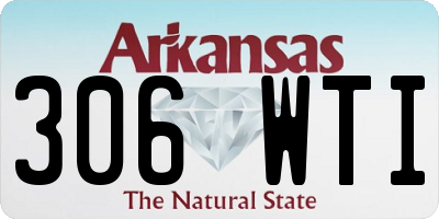 AR license plate 306WTI