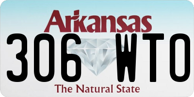 AR license plate 306WTO