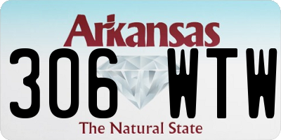 AR license plate 306WTW
