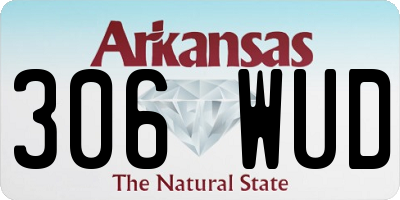 AR license plate 306WUD