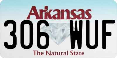 AR license plate 306WUF